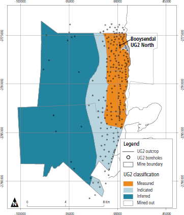 Booysendal UG2 resource classification 2014 [map]