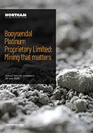 Annual financial statements of Booysendal Platinum Proprietary Limited, 30 June 2025 [cover]