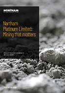 Annual financial statements of Northam Platinum Limited, 30 June 2025 [cover]